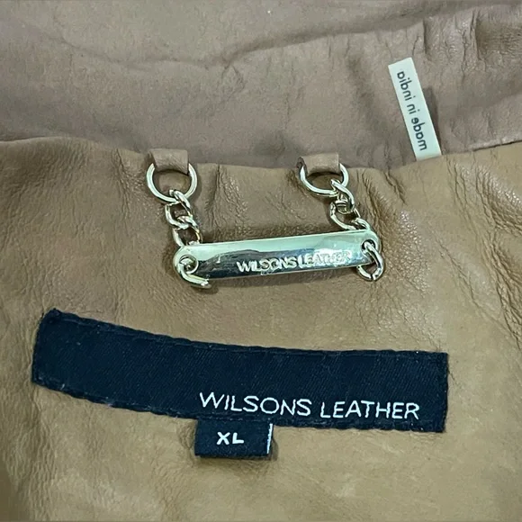 Vintage Brown Moto Wilsons Leather jacket coat Sz XL - Picture 10 of 15